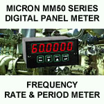 Micron Digital Panel Meter | Frequency | Rate & Period