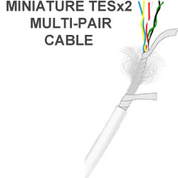 TESx2 miniature multiple-pair cable 36 awg